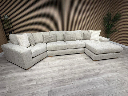 DFS Sample - Pandora RHF large Chaise Corner Sofa - RRP: £3495