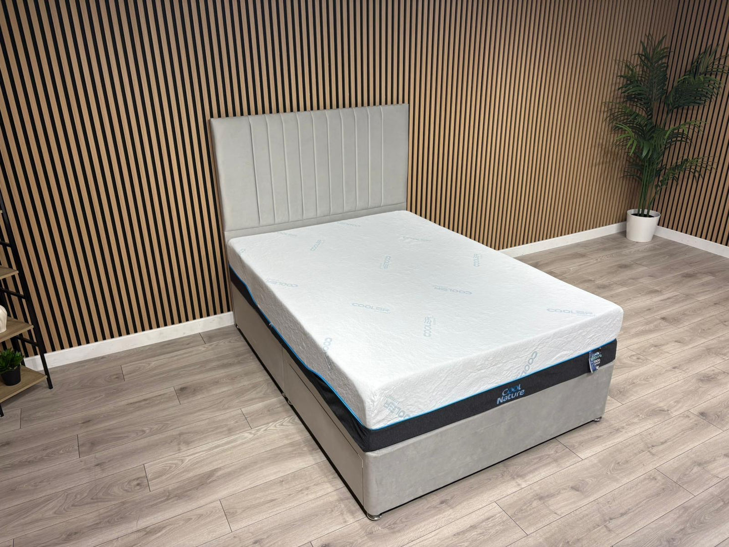 Cool Nature 3000 Pocket Divan Bed Set + Headboard. Available in all sizes