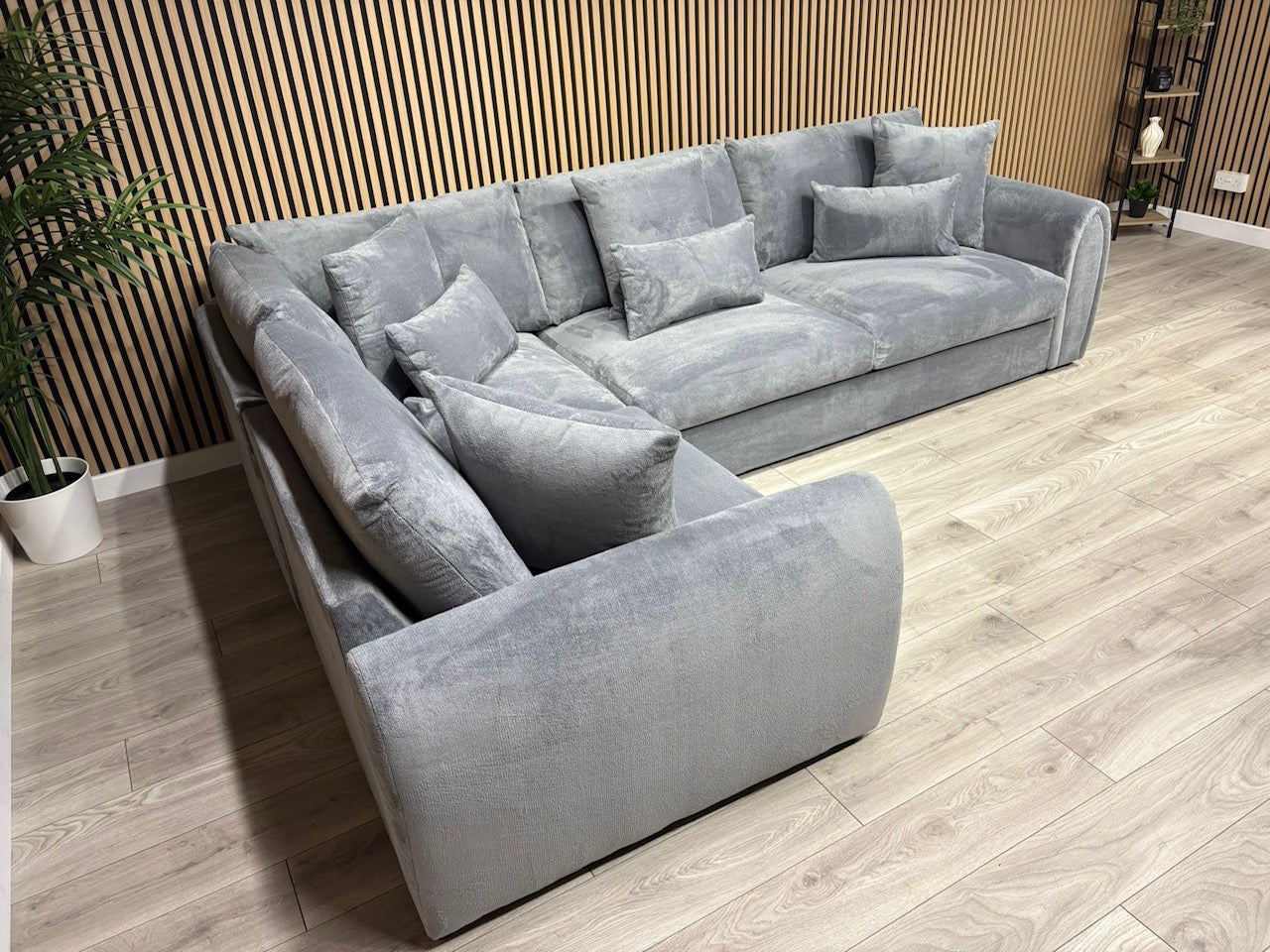 Sofology MARBLE ARCH Style Fabric LHF Corner Sofa, Grey - RRP £3,599
