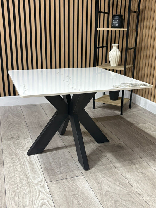 NEXT Sample - Crete Marble Effect End Table, RRP £300