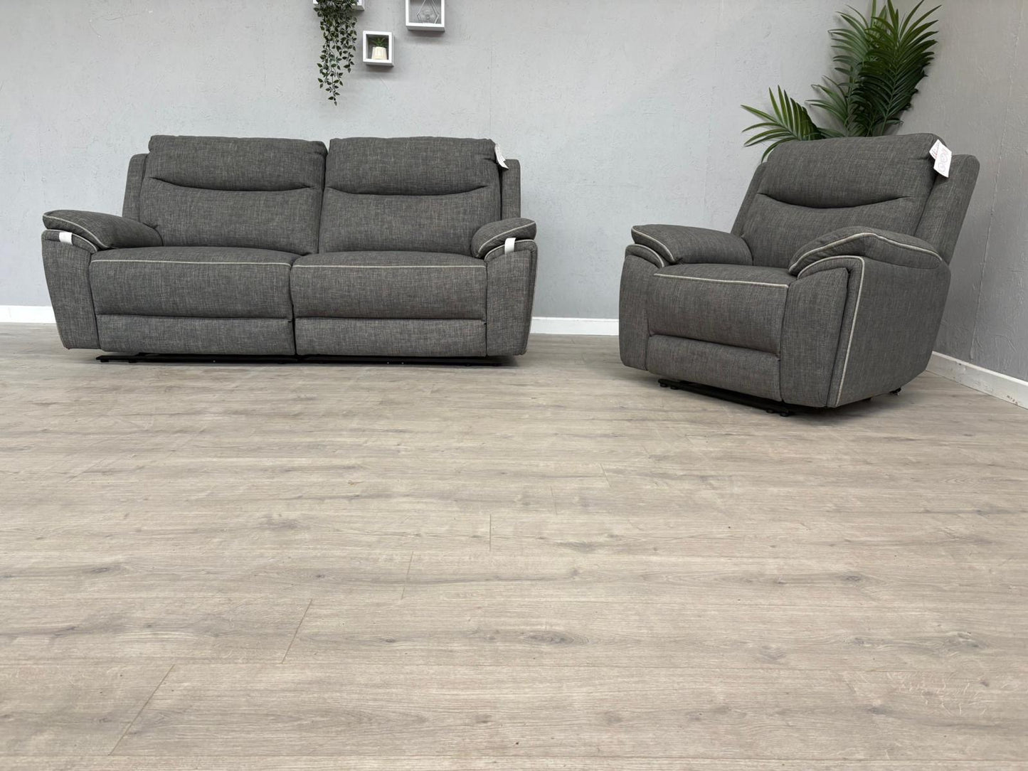 DFS - Trek Power Recliner 3 Seater Sofa + Armchair - RRP £1978