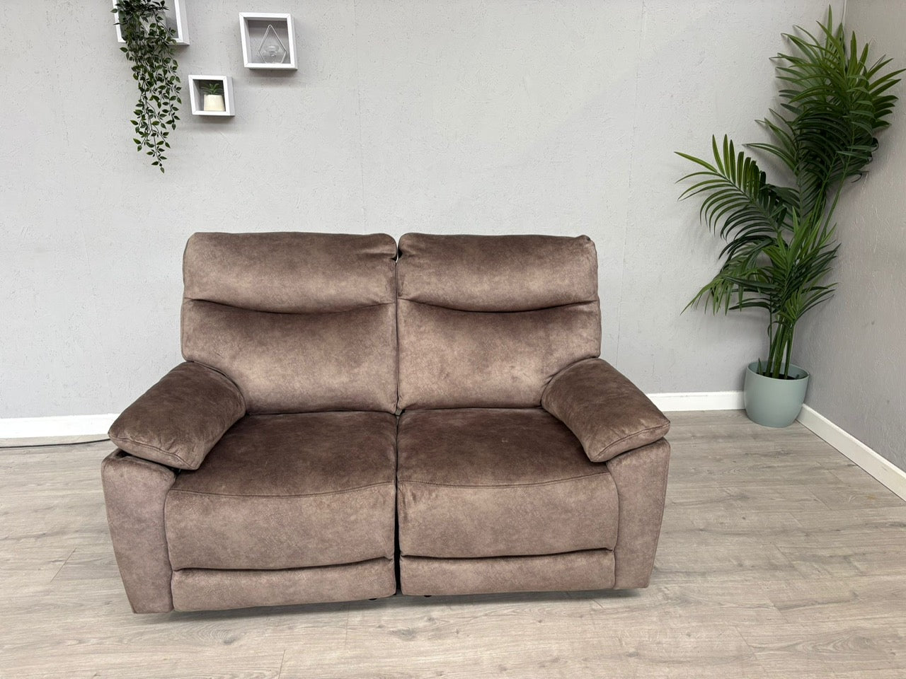 DFS - FAXON Fabric 2 Seater Power Recliner Sofa - RRP £879