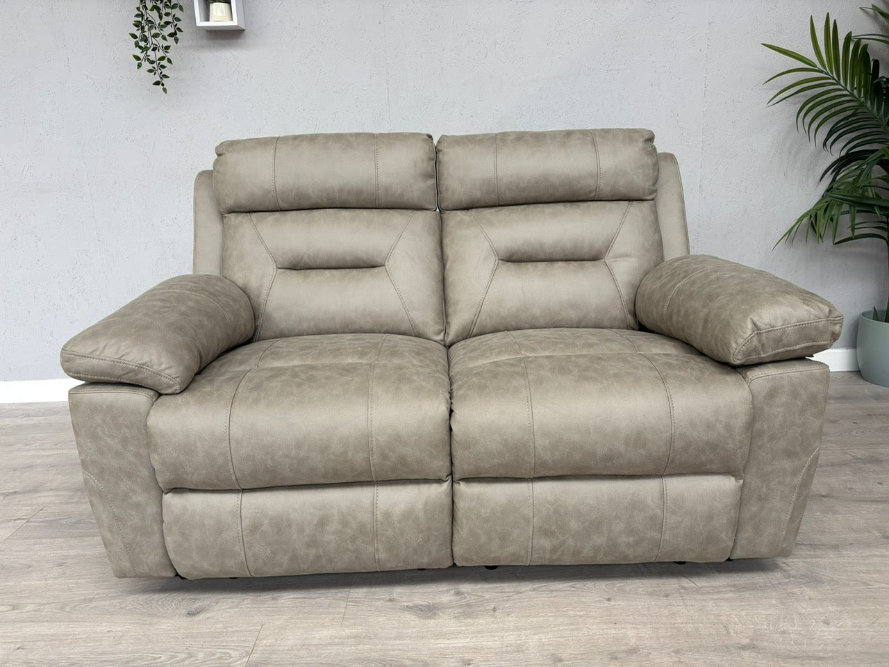 DFS - BRAYLAN Fabric 2 Seater Manual Recliner Sofa - RRP £879