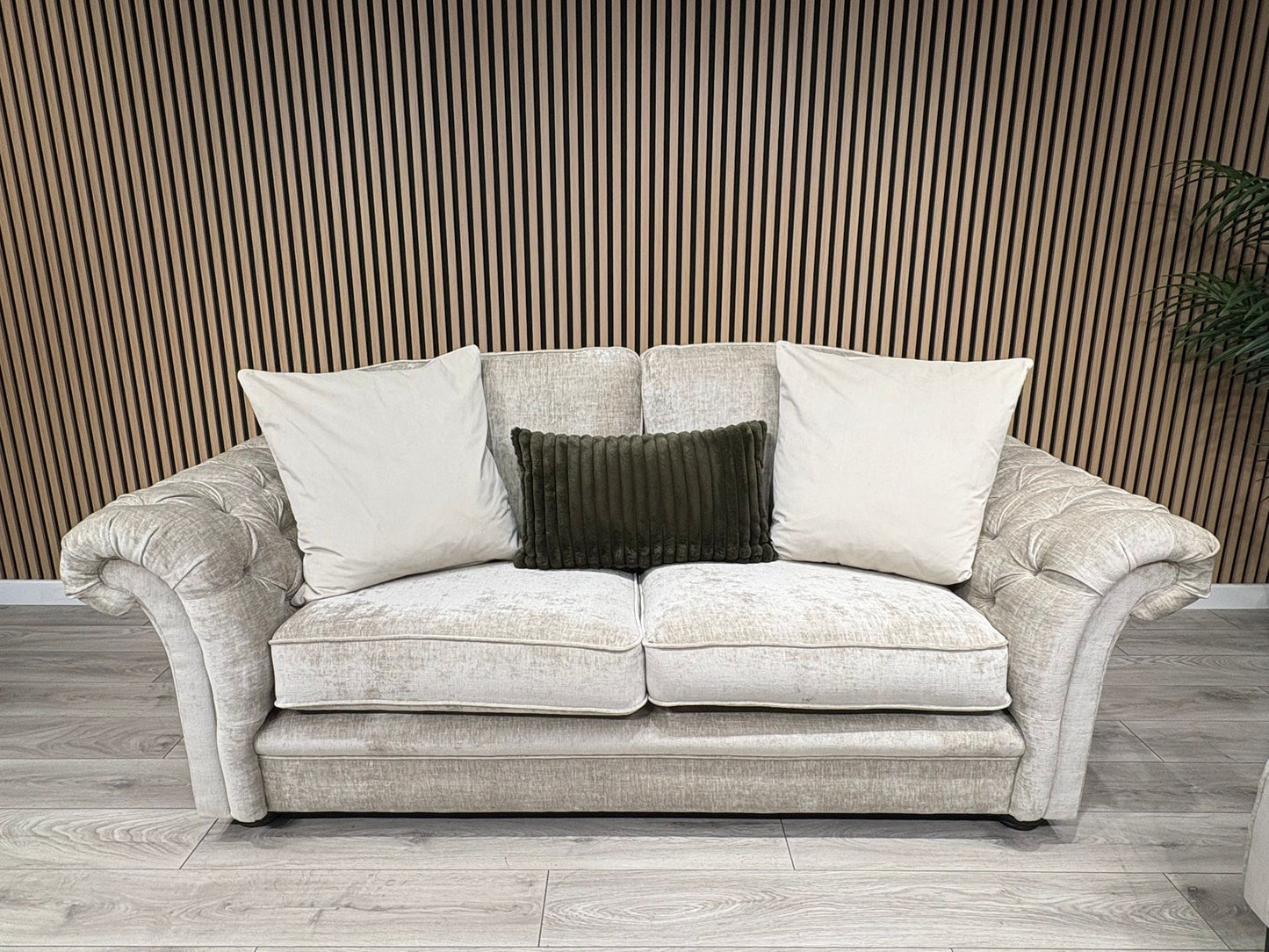Victoria Fabric 3 Seater Sofa + Wingback Chair Set - RRP £3198