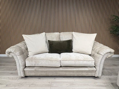 Victoria Fabric 3 Seater Sofa + Wingback Chair Set - RRP £3198