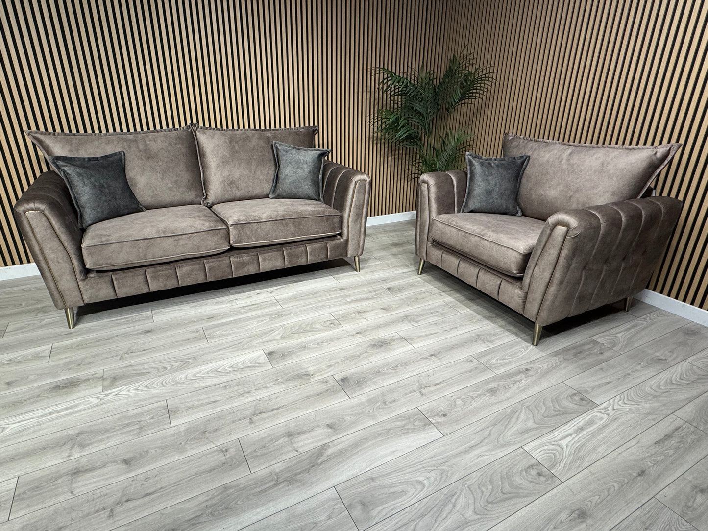DFS - Cherished Style 3 Seater + Love Chair Sofa Set, Formal Back - RRP £2,399