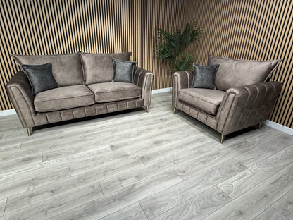 DFS - Cherished Style 3 Seater + Love Chair Sofa Set, Formal Back - RRP £2,399