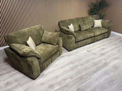 NEXT Stamford Style Fabric 4 Seater Sofa + Love Chair Set - RRP £2550