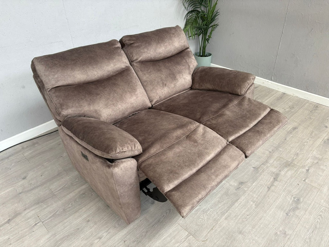 DFS - FAXON Fabric 2 Seater Power Recliner Sofa - RRP £879