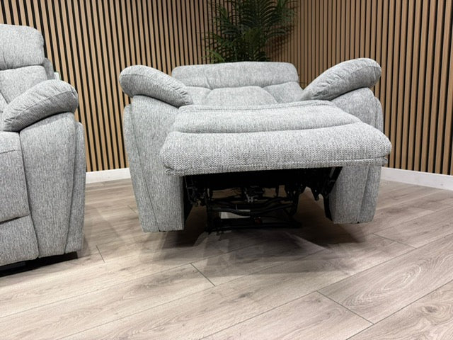 Havana Fabric 2 Seater Sofa + Armchair Power Recliner Sofa Set - RRP £3298