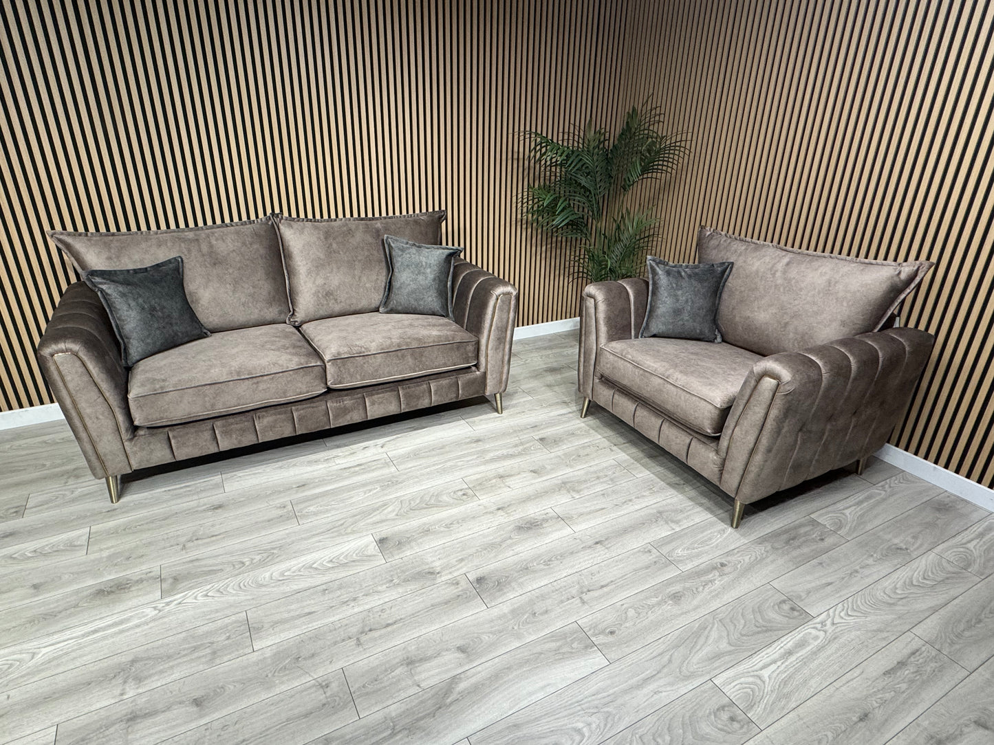 DFS - Cherished Style 3 Seater + Love Chair Sofa Set, Formal Back - RRP £2,399