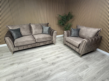 DFS - Cherished Style 3 Seater + Love Chair Sofa Set, Formal Back - RRP £2,399