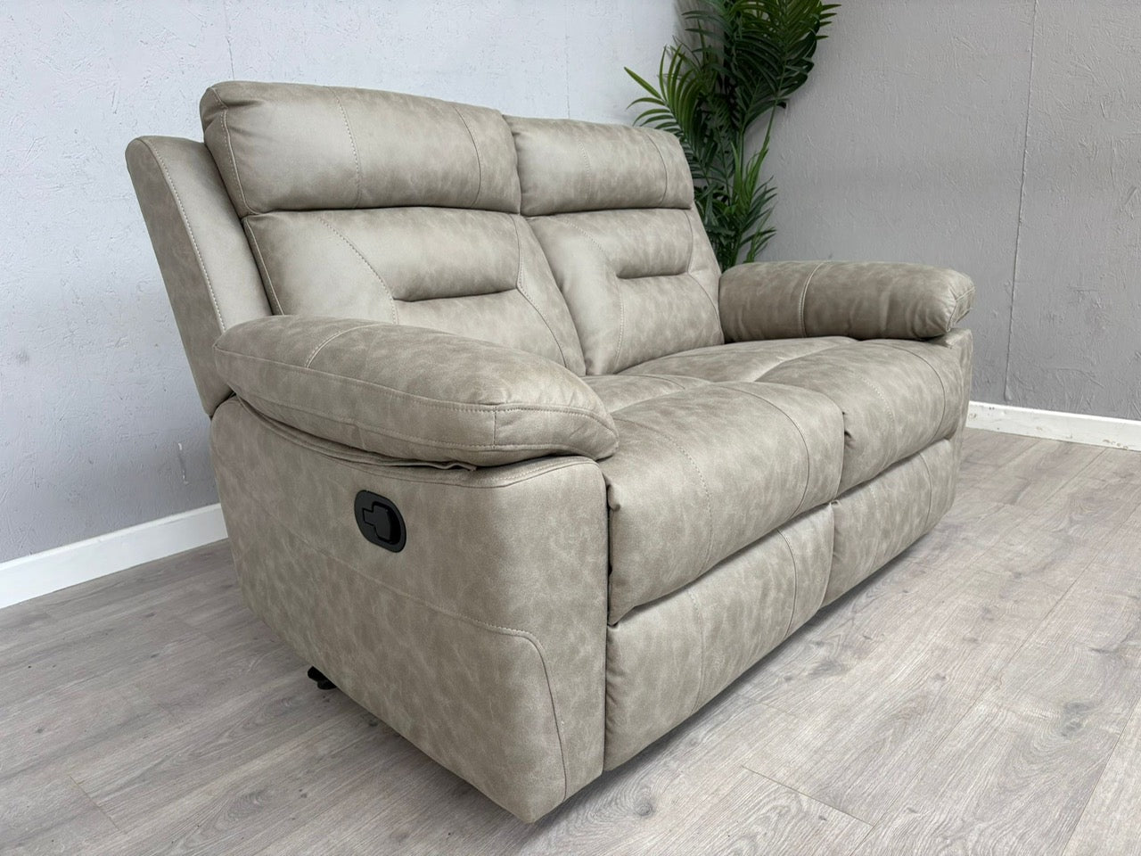 DFS - BRAYLAN Fabric 2 Seater Manual Recliner Sofa - RRP £879