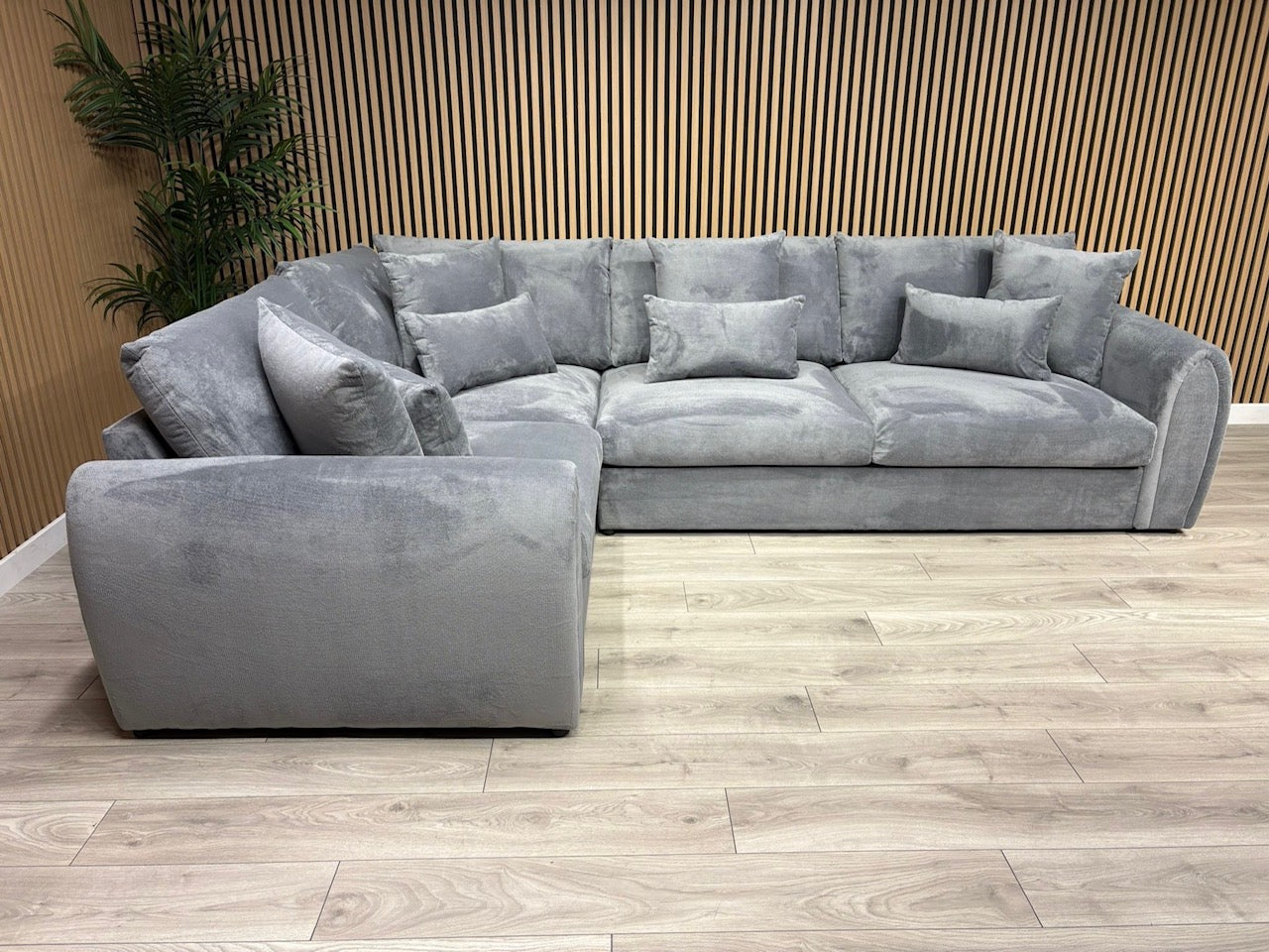 Sofology MARBLE ARCH Style Fabric LHF Corner Sofa, Grey - RRP £3,599