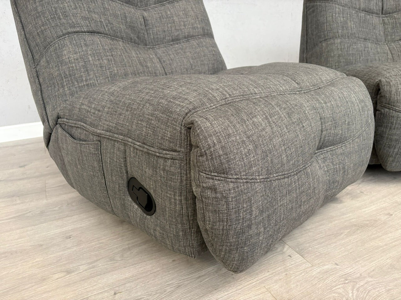 DFS Clarke Pair Of Swivel Rocker Manual Recliner Chairs - RRP £1058