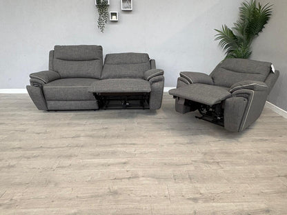 DFS - Trek Power Recliner 3 Seater Sofa + Armchair - RRP £1978