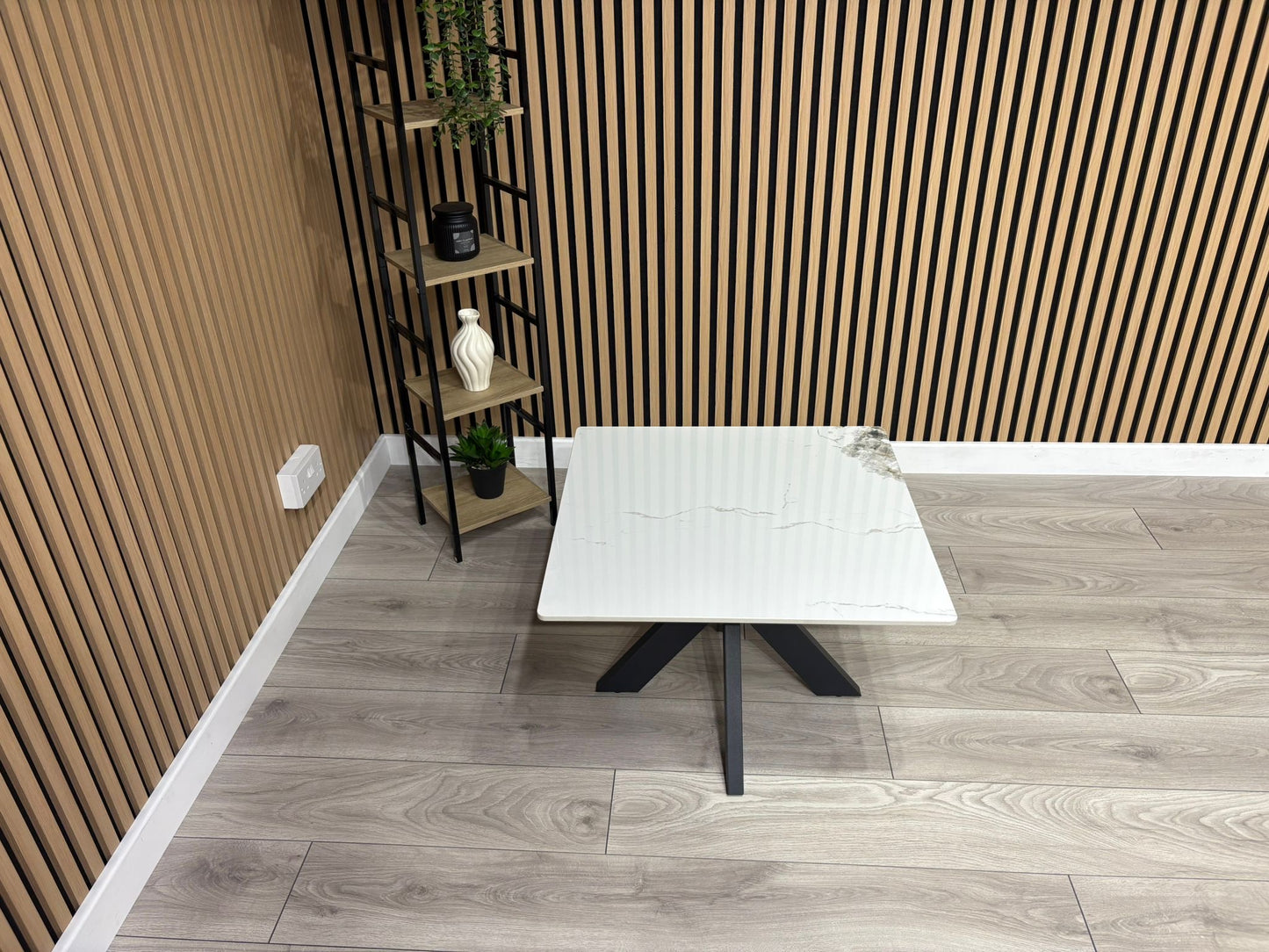 NEXT Sample - Crete Marble Effect End Table, RRP £300