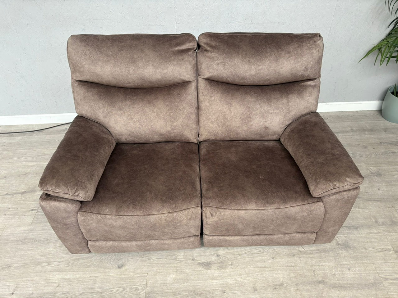 DFS - FAXON Fabric 2 Seater Power Recliner Sofa - RRP £879