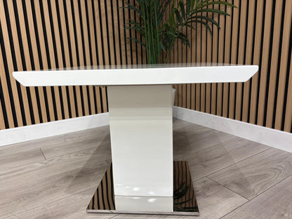 NEXT Sample - Grigio Gloss Square End Table - RRP £229