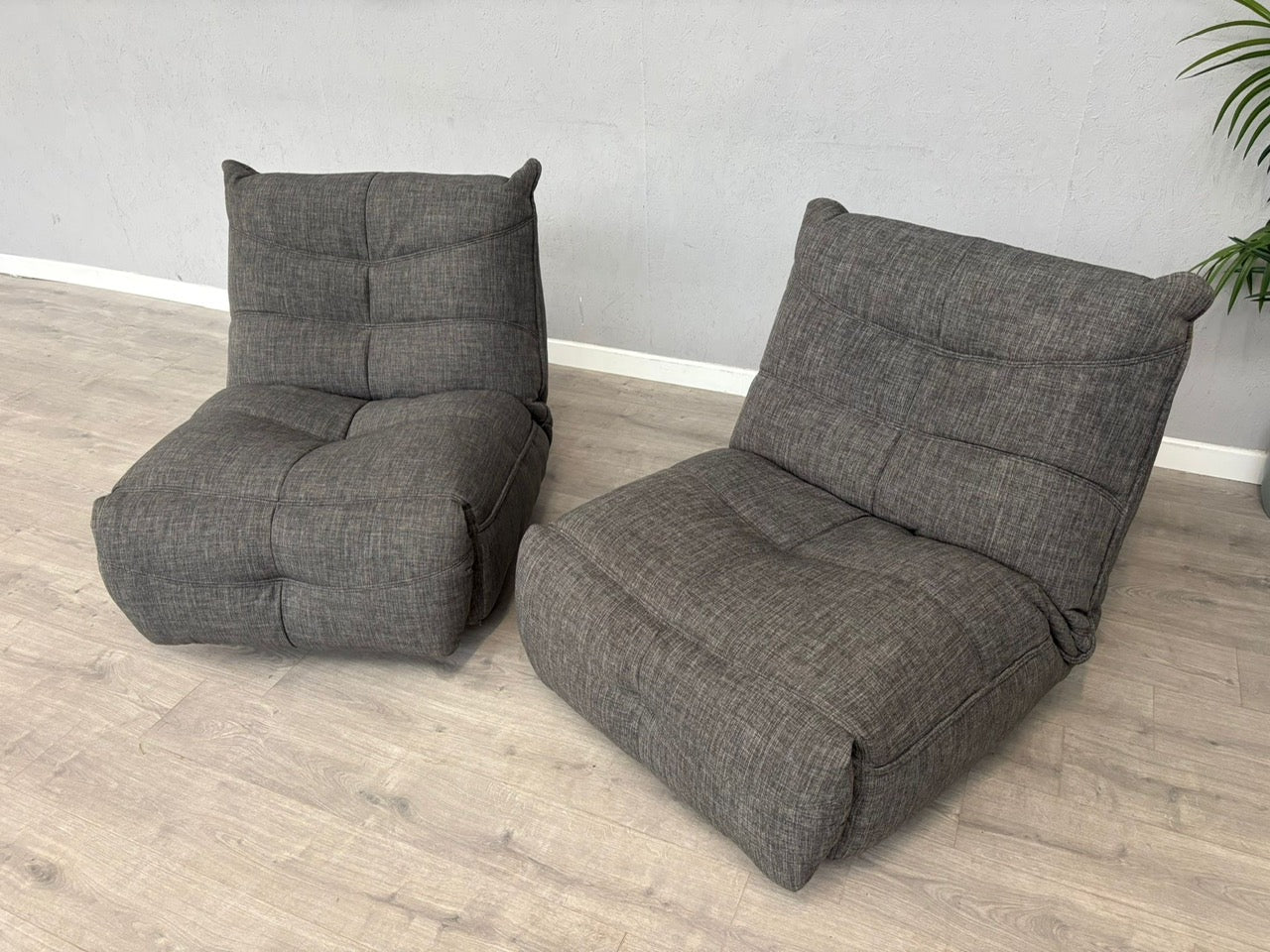 DFS Clarke Pair Of Swivel Rocker Manual Recliner Chairs - RRP £1058