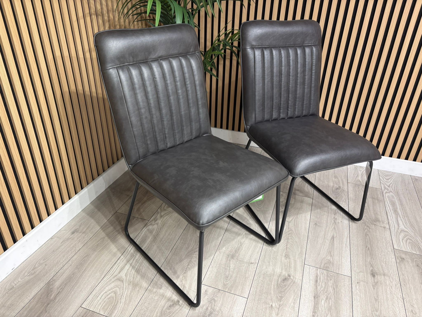 NEXT Sample - New Bronx Leather Dining Chairs