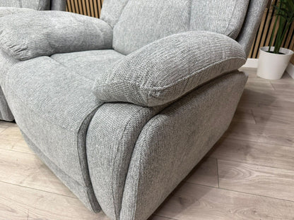 Havana Fabric 3 Seater + Armchair Power Recliner Sofa Set - RRP £3398