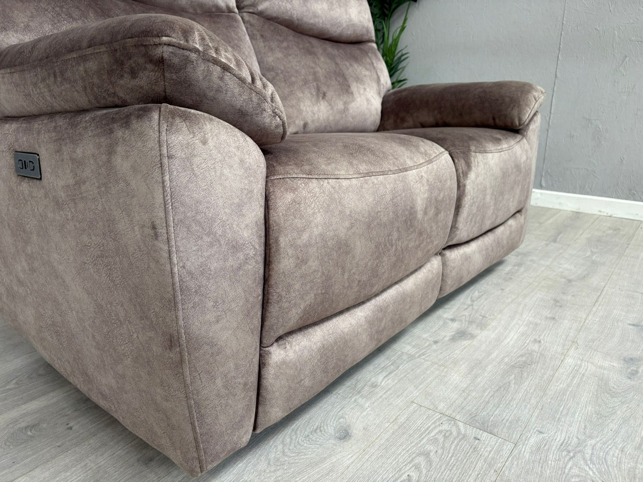DFS - FAXON Fabric 2 Seater Power Recliner Sofa - RRP £879