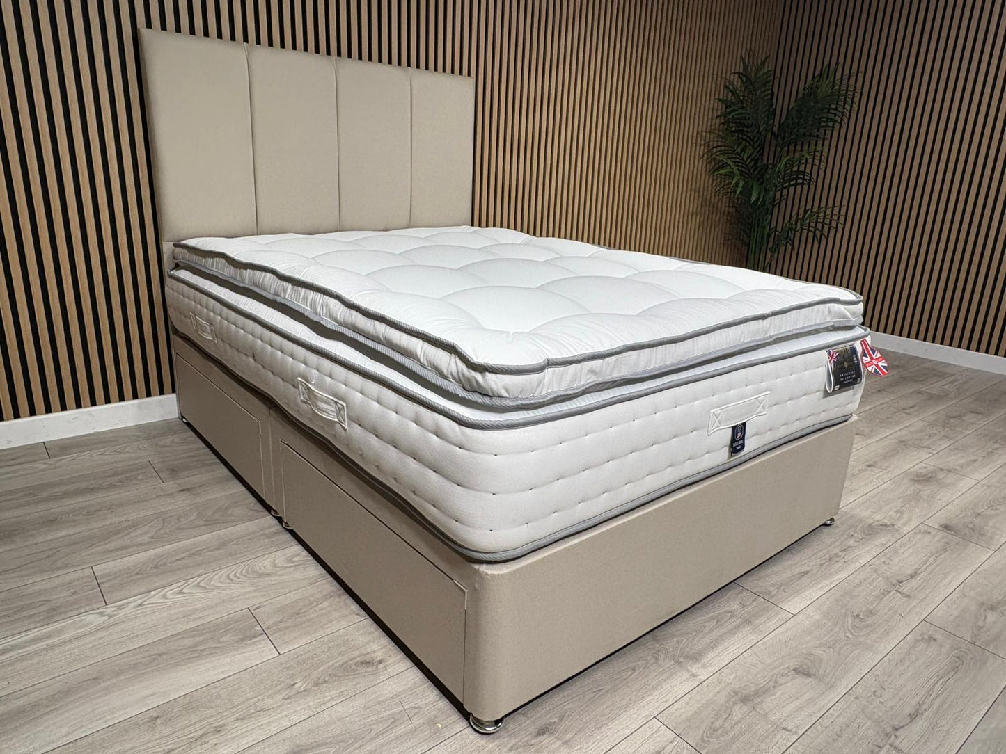 Swaledale 5000 Pocket Divan Bed Set + Headboard. Available in all sizes