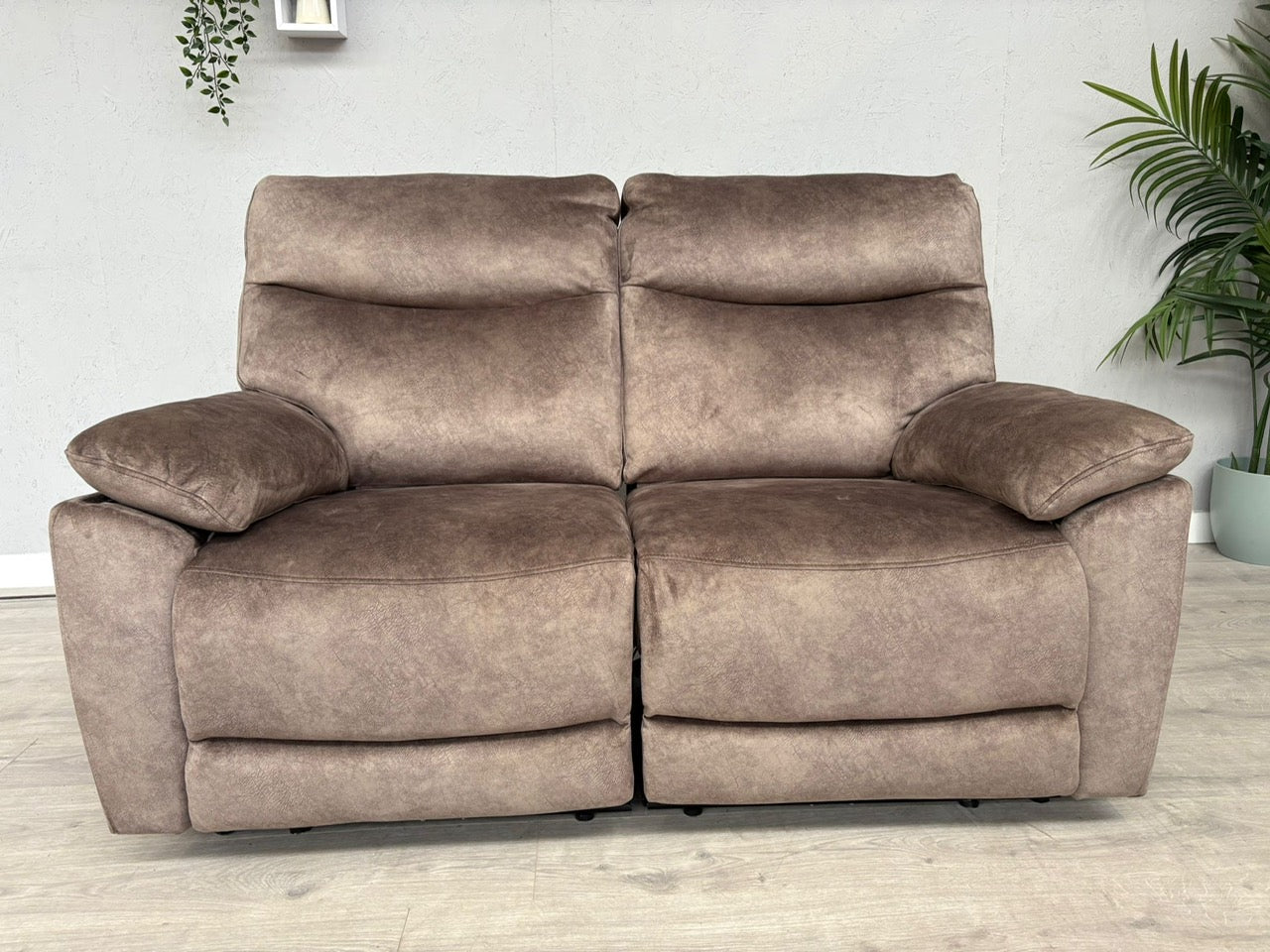 DFS - FAXON Fabric 2 Seater Power Recliner Sofa - RRP £879