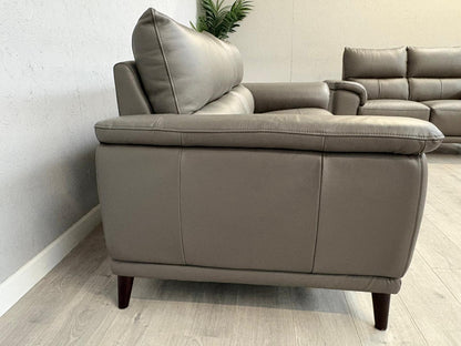 Furniture Village - Morgan 3 Seater + 2 Seater Leather Sofa Set RRP £2890