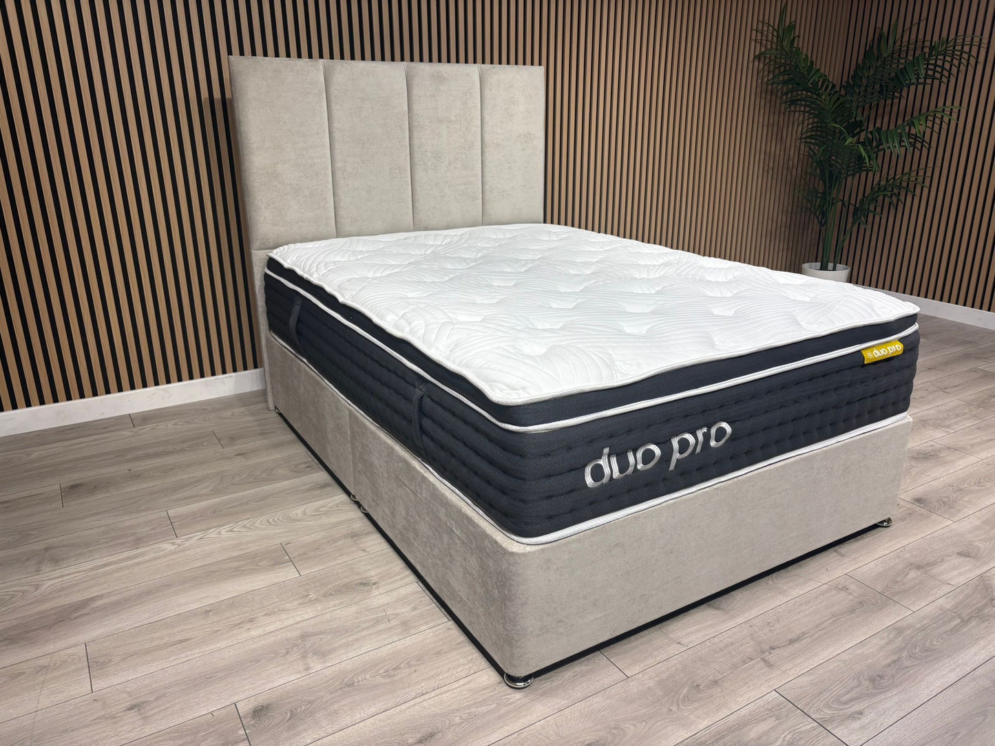 Duo Pro Pocket Sprung Mattress Divan Bed Set - Different sizes available