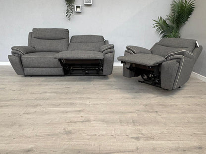 DFS - Trek Power Recliner 3 Seater Sofa + Armchair - RRP £1978
