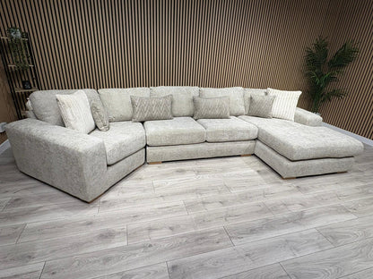 DFS Sample - Pandora RHF large Chaise Corner Sofa - RRP: £3495