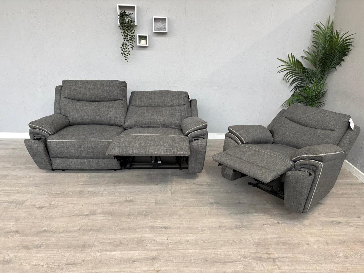 DFS - Trek Power Recliner 3 Seater Sofa + Armchair - RRP £1978