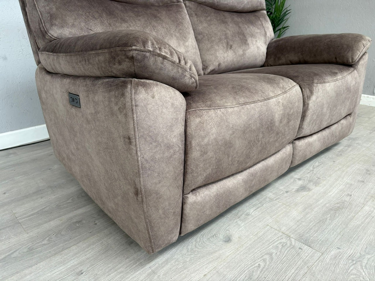 DFS - FAXON Fabric 2 Seater Power Recliner Sofa - RRP £879