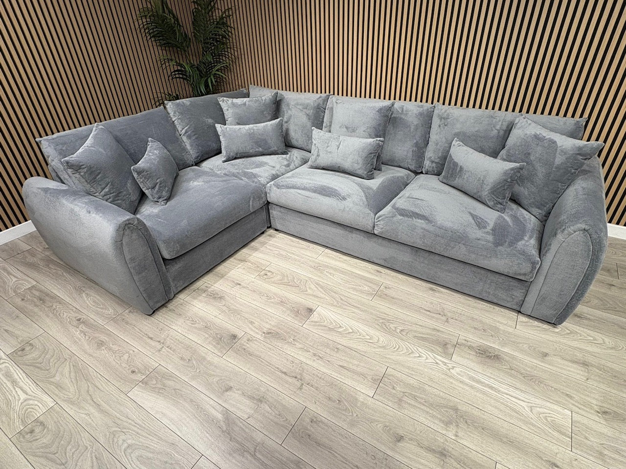 Sofology MARBLE ARCH Style Fabric LHF Corner Sofa, Grey - RRP £3,599