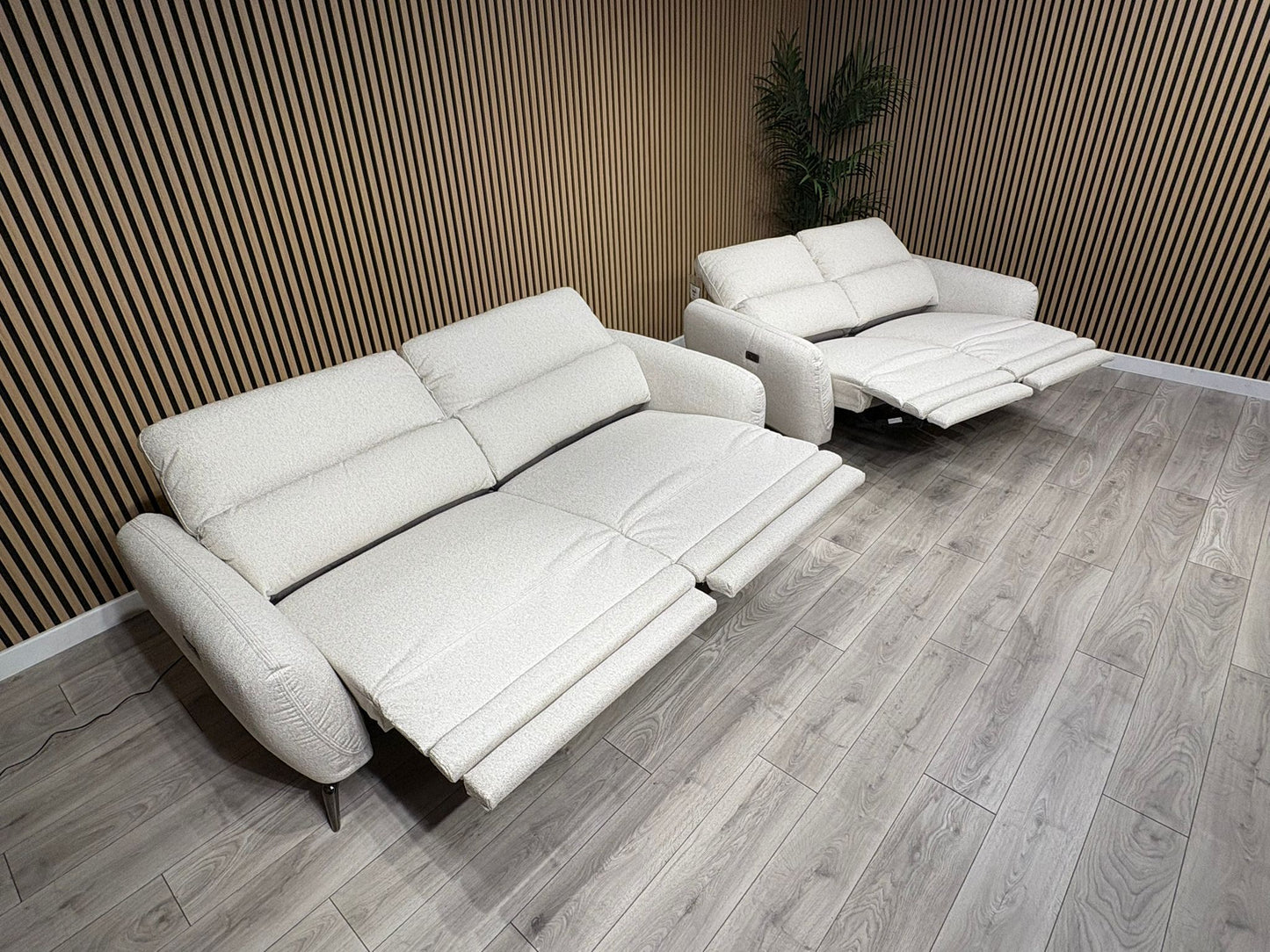 SORRENTO Fabric 3+2 Seater Power Recliners - RRP £3395
