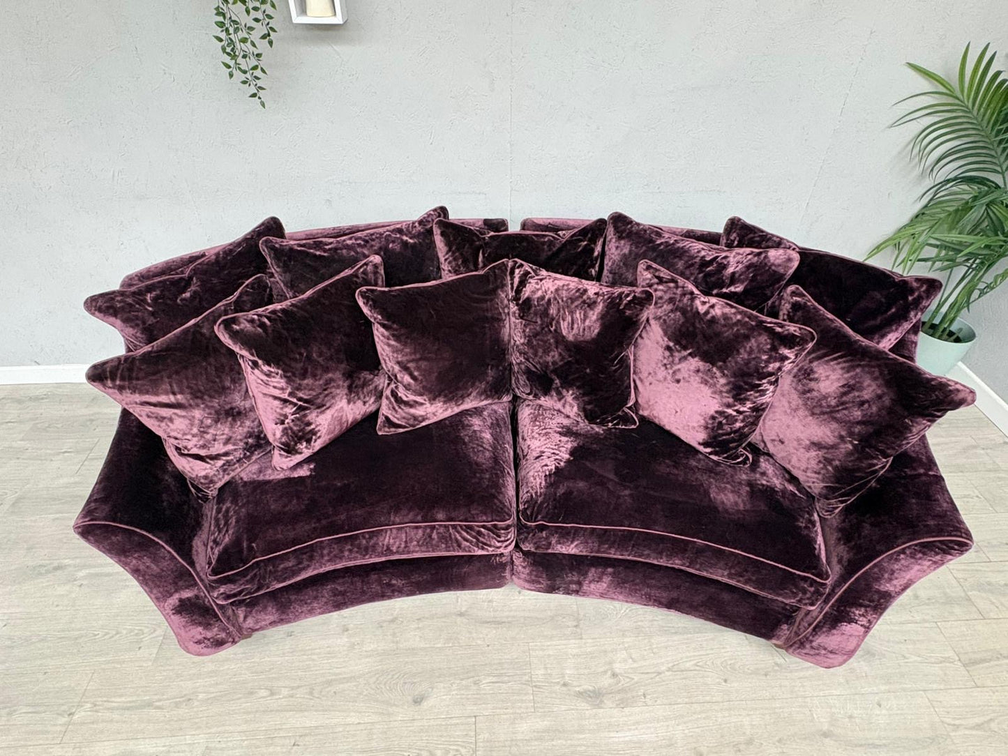 Westbridge Premium Fabric Large Curved Sofa - RRP £2599