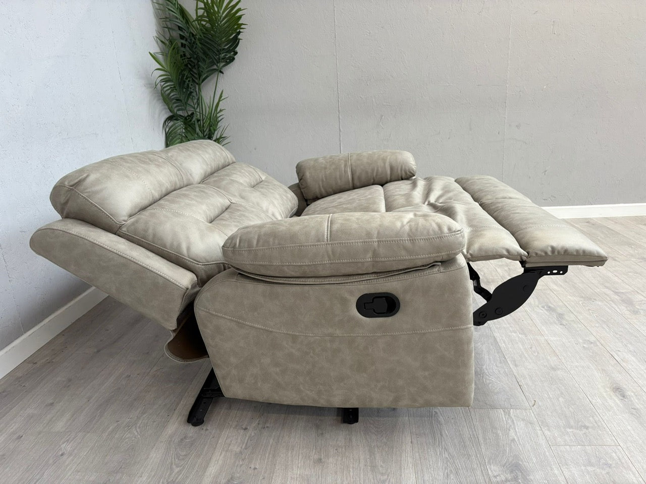 DFS - BRAYLAN Fabric 2 Seater Manual Recliner Sofa - RRP £879