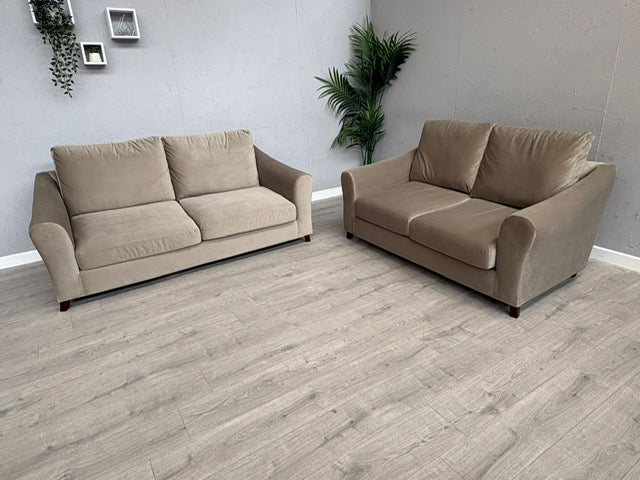 Laura Ashley BASLOW Style Fabric 3 Seater + 2 Seater Sofa Set - RRP £2,800