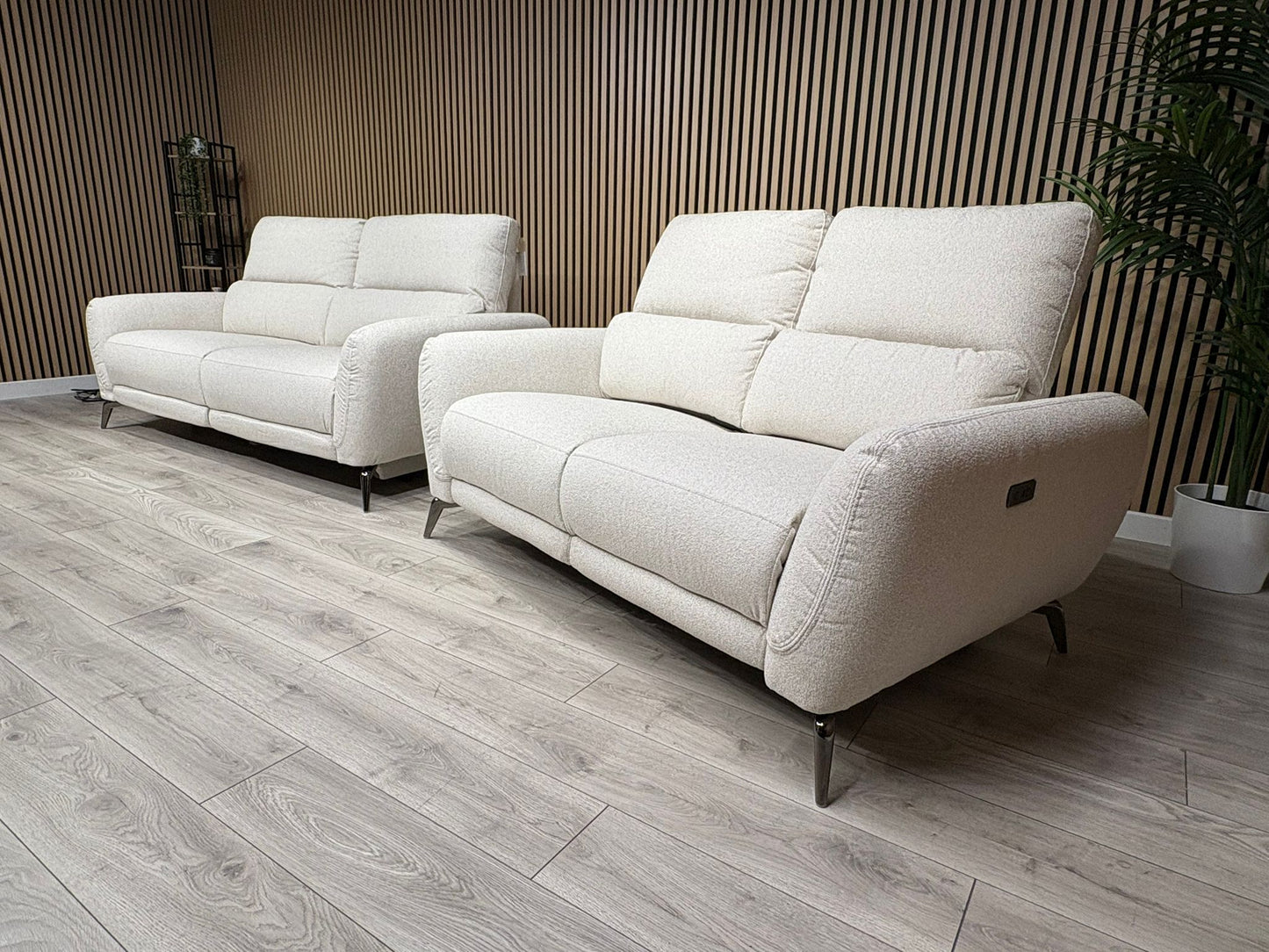 SORRENTO Fabric 3+2 Seater Power Recliners - RRP £3395