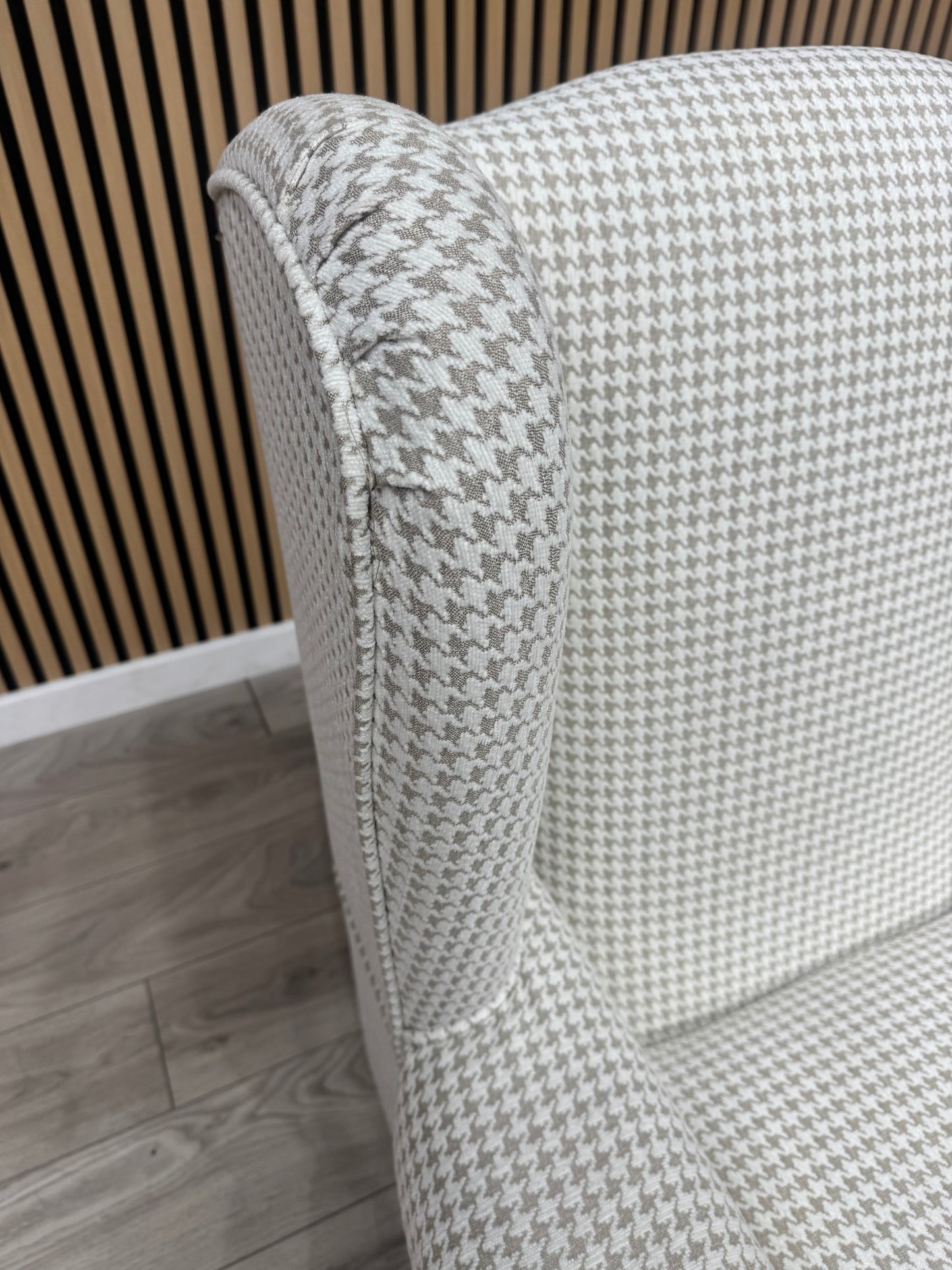 Habitat Fabric Wingback Chair / Armchair, Linen - RRP £999