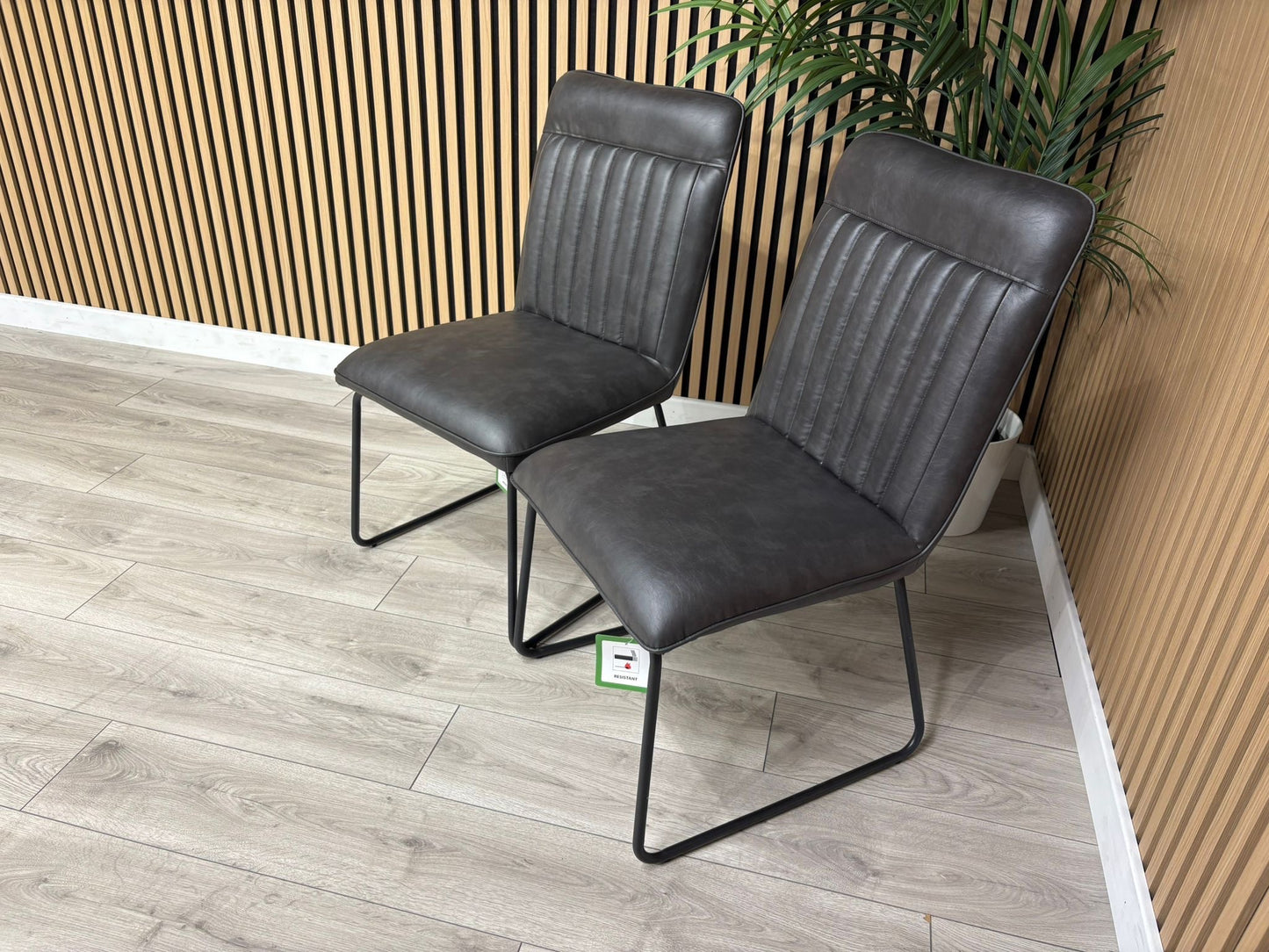 NEXT Sample - New Bronx Leather Dining Chairs