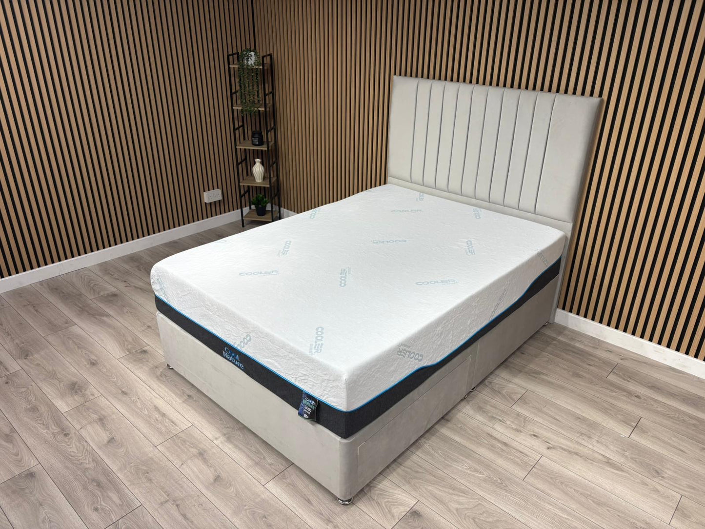 Cool Nature 3000 Pocket Divan Bed Set + Headboard. Available in all sizes