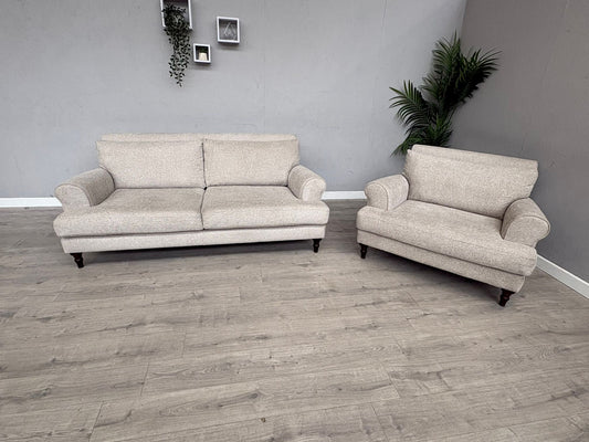 Laura Ashley LYNDEN Style Fabric 3 Seater + Armchair Sofa Set - RRP £2,399