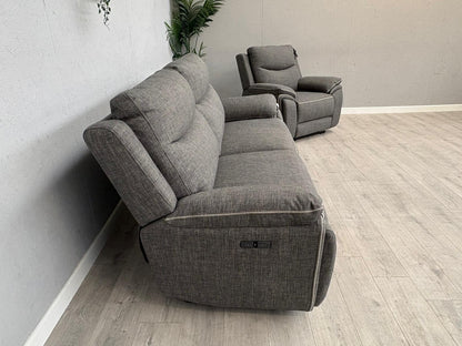 DFS - Trek Power Recliner 3 Seater Sofa + Armchair - RRP £1978