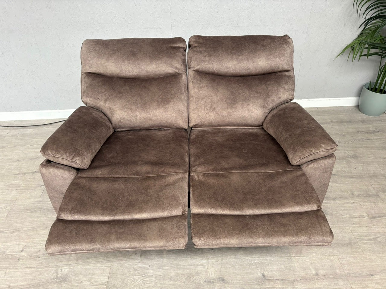 DFS - FAXON Fabric 2 Seater Power Recliner Sofa - RRP £879