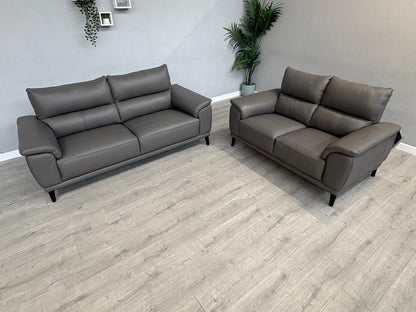 Furniture Village - Morgan 3 Seater + 2 Seater Leather Sofa Set RRP £2890