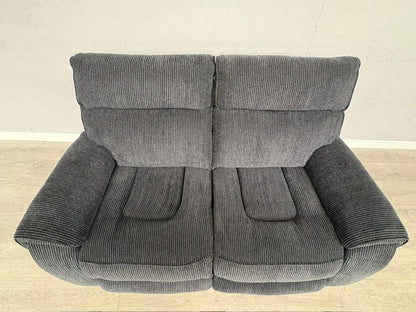 Atlanta - Fabric 2 Seater Sofa with Power Recliners, Coda Black - RRP £1079