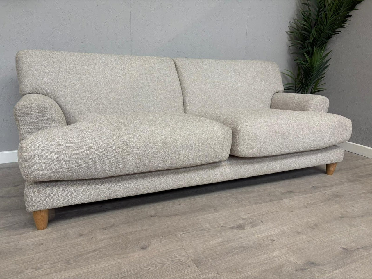 Habitat - Askem Fabric 3 Seater Sofa Natural Weave - RRP £1599